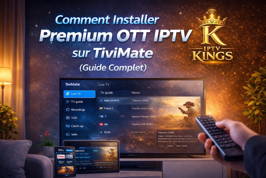 Comment installer Premium OTT IPTV sur TiviMate – guide complet IPTV Kings sur Smart TV, smartphone et tablette
