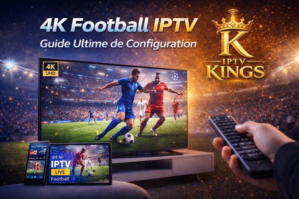 Football live IPTV 4K streaming guide configuration IPTV Premium Europe