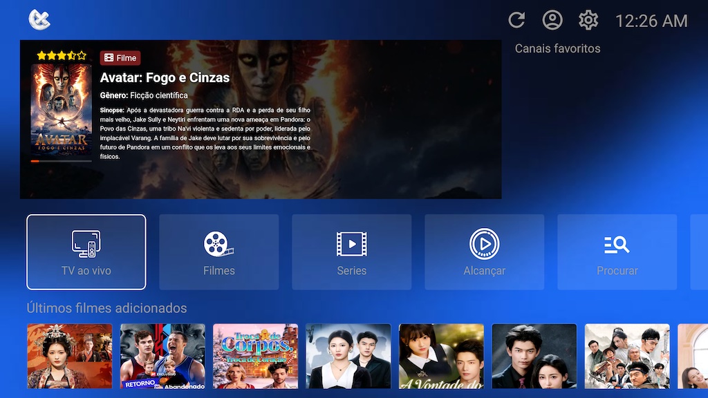 Affichage style Netflix sur l application XCIPTV