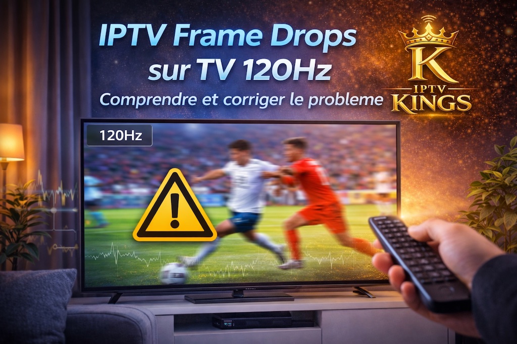IPTV frame drops sur TV 120Hz pendant un match de football – guide pour comprendre et corriger les saccades IPTV sur Smart TV