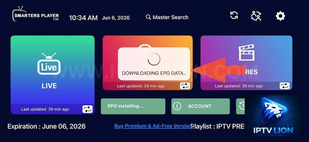 Canales sin información EPG en IPTV Smarters Pro