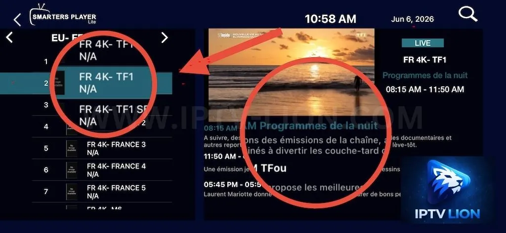 Forzar la actualización del EPG en IPTV Smarters Pro